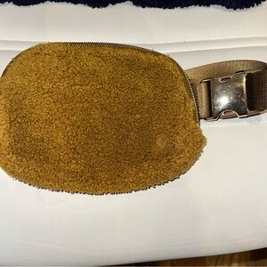 lululemon Mustard Gold Sherpa Belt Bag